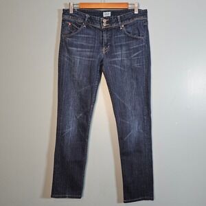 Hudson Collin Flap Skinny Jean Women's Size 30 Dark Wash Cotton Stretch